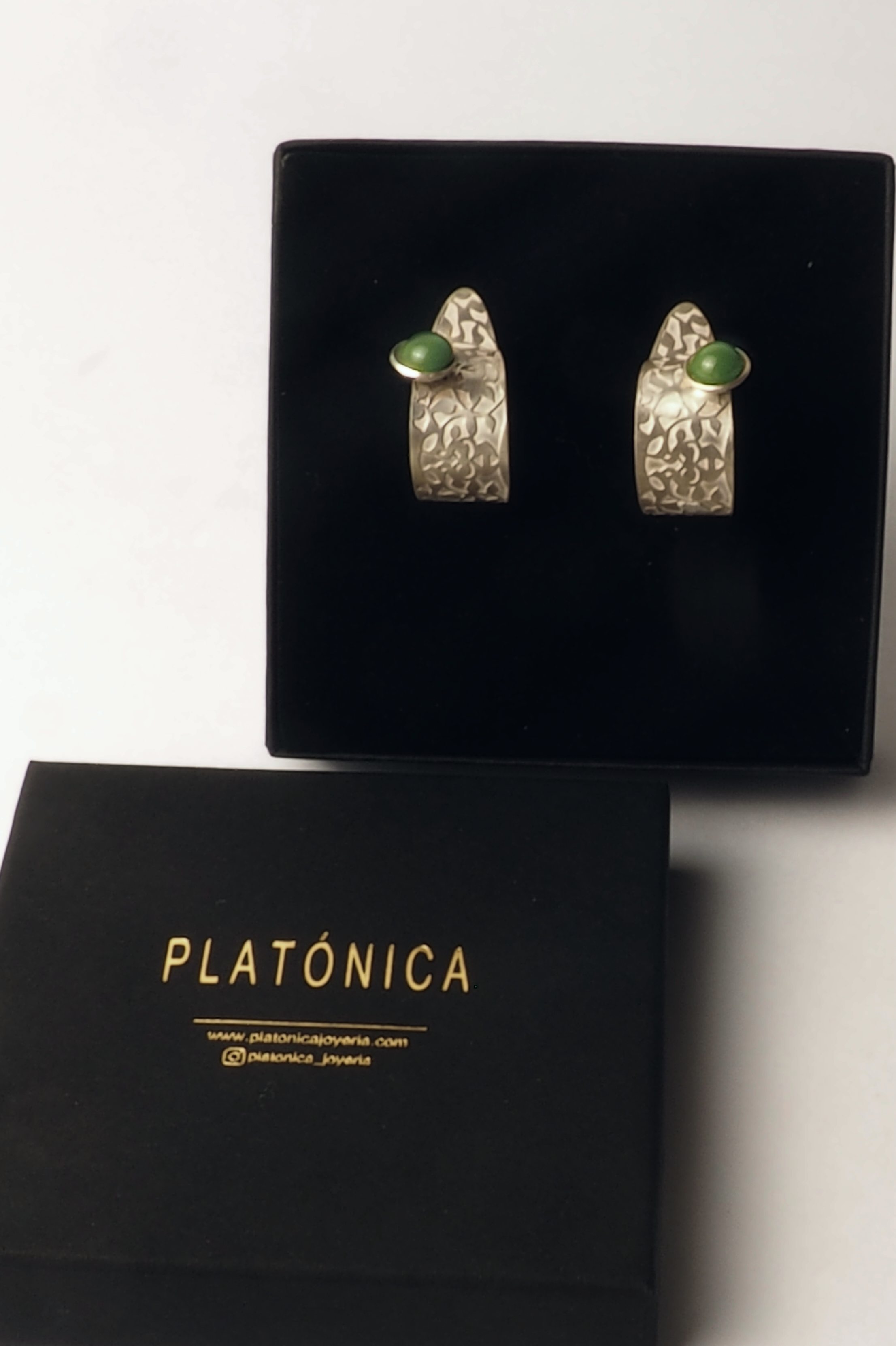 Aros Alhambra Detalle Palacios Nazaríes Verdes Plata