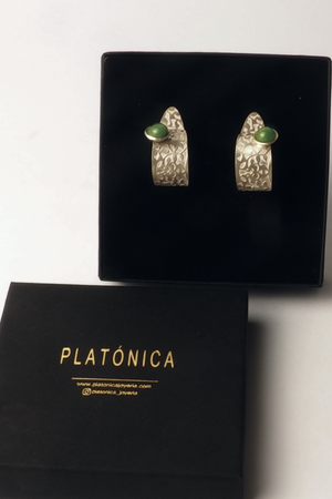 Aros Alhambra Detalle Palacios Nazaríes Verdes Plata