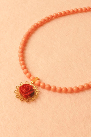 Collar de Coral Las Flores Oro