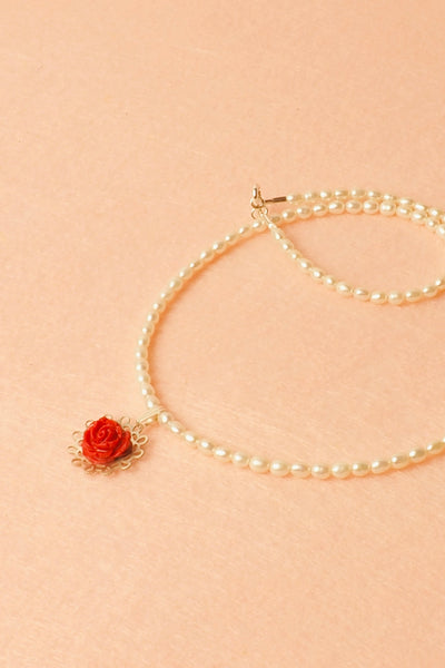 Collar de Perlas Las Flores Plata