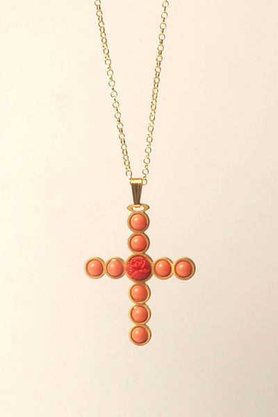 Colgante cruz de mayo oro