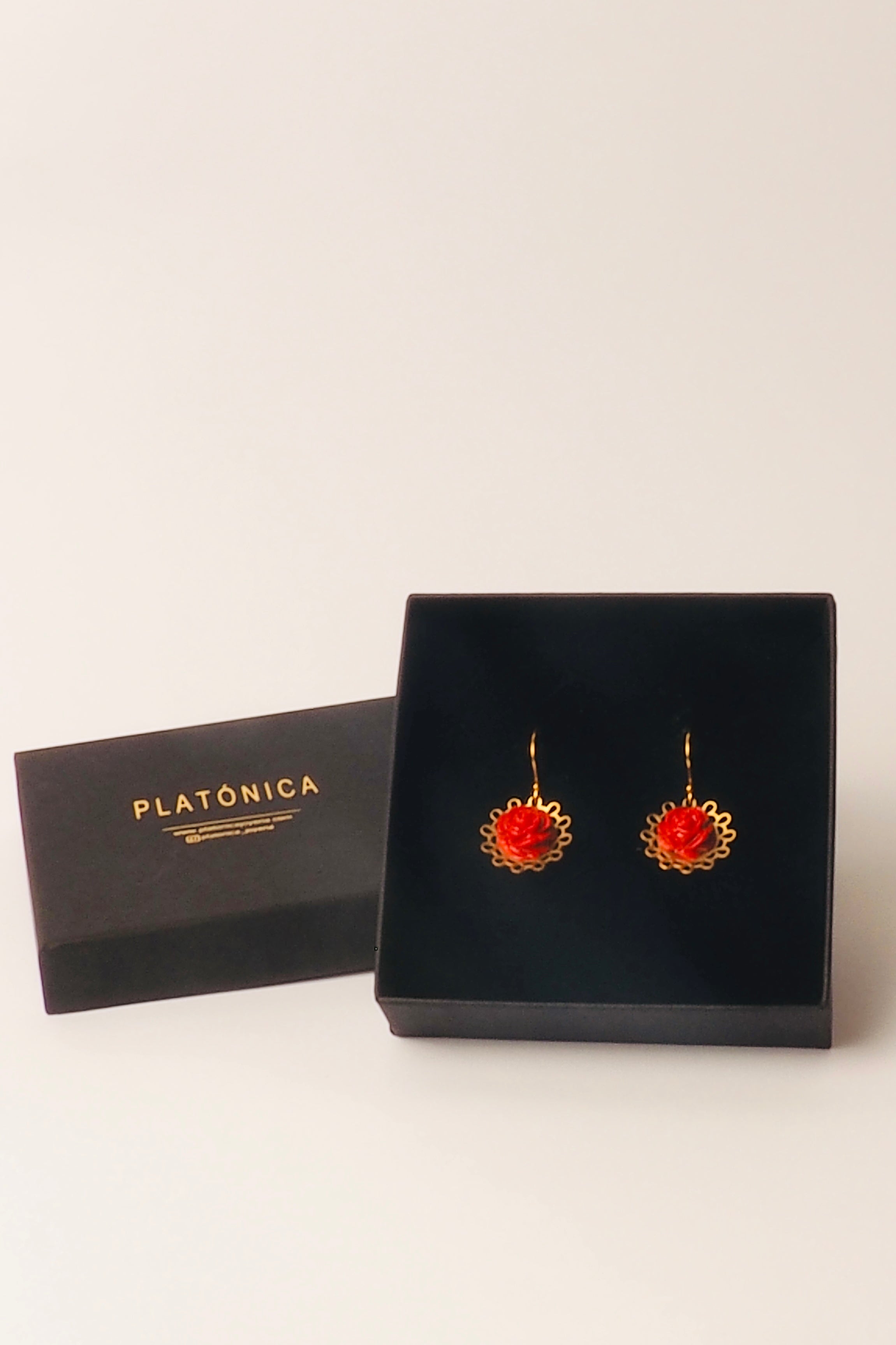 Pendientes Gancho Las Flores Oro