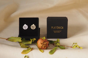 pendientes tuerca plata arte al andalus geometria alhambra autentica artesania granada espana joyeria platonica