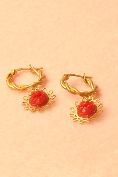 Pendientes de Aro Las Flores Oro
