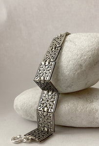 Mudejar Silver Chain Bracelet